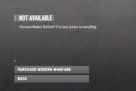 Purchase Modern Warfare 2 to have access to everything error fix