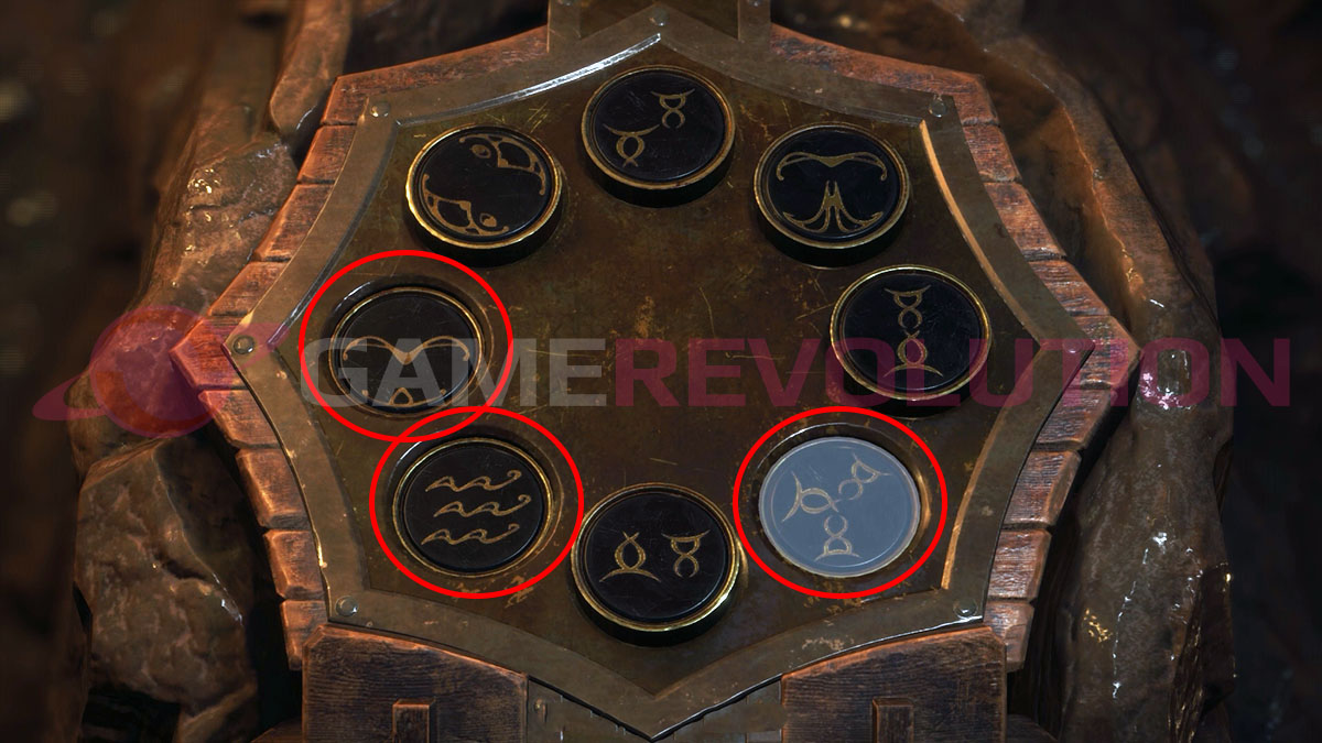 Resident Evil 4 Remake Small Cave Shrine Code Symbol Locations
