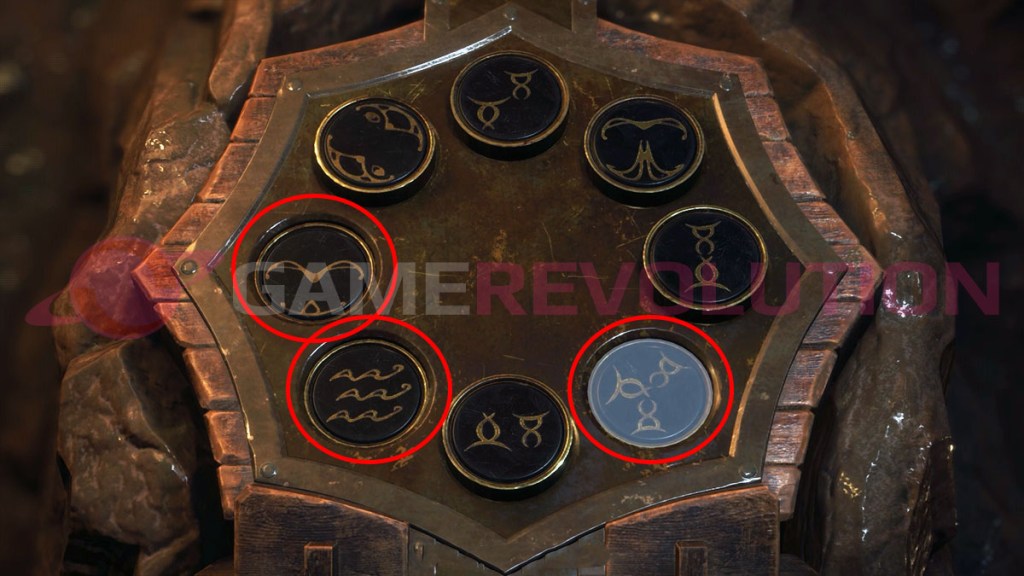 Resident Evil 4 Remake Small Cave Shrine Code Symbols