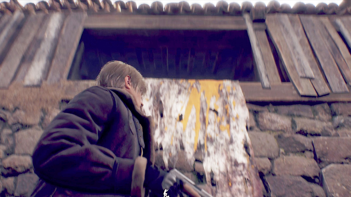 Resident Evil 4 Remake How to Get in the Gap in the Wall in the Village GameRevolution