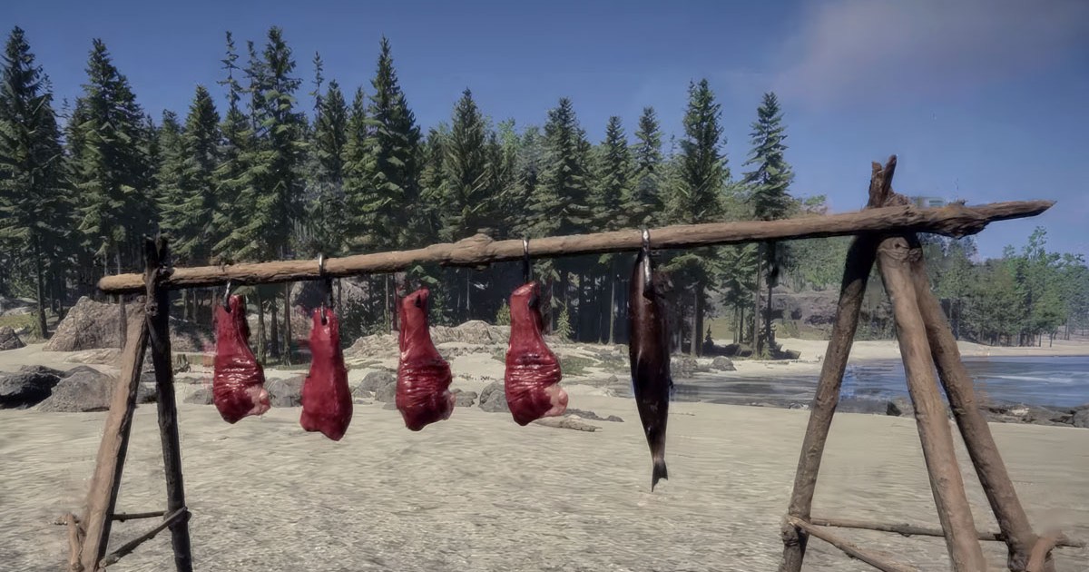 Sons of the Forest Drying Rack How to Prevent Meat From Rotting