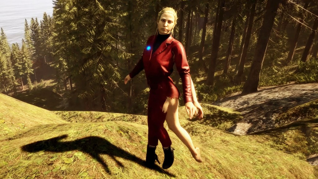 Where to find Virginia's leather suit in Sons of the Forest