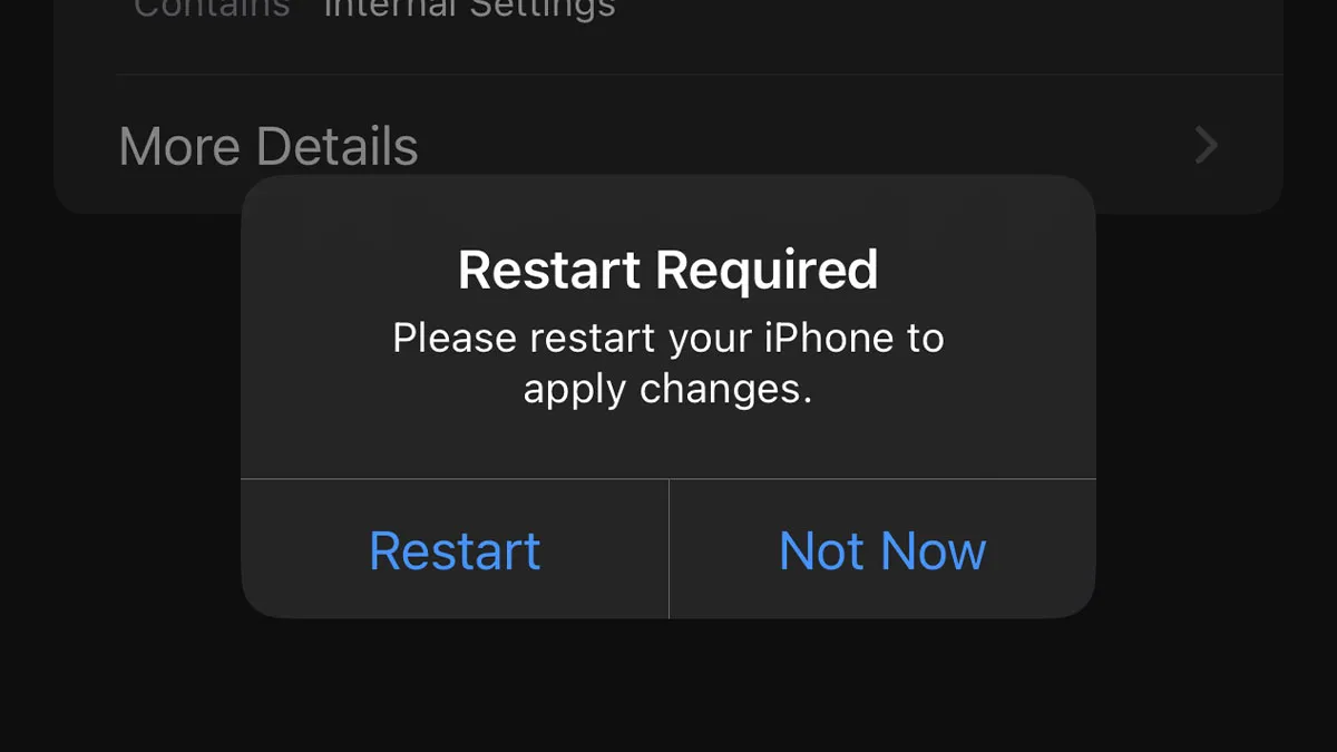 Restart iPhone