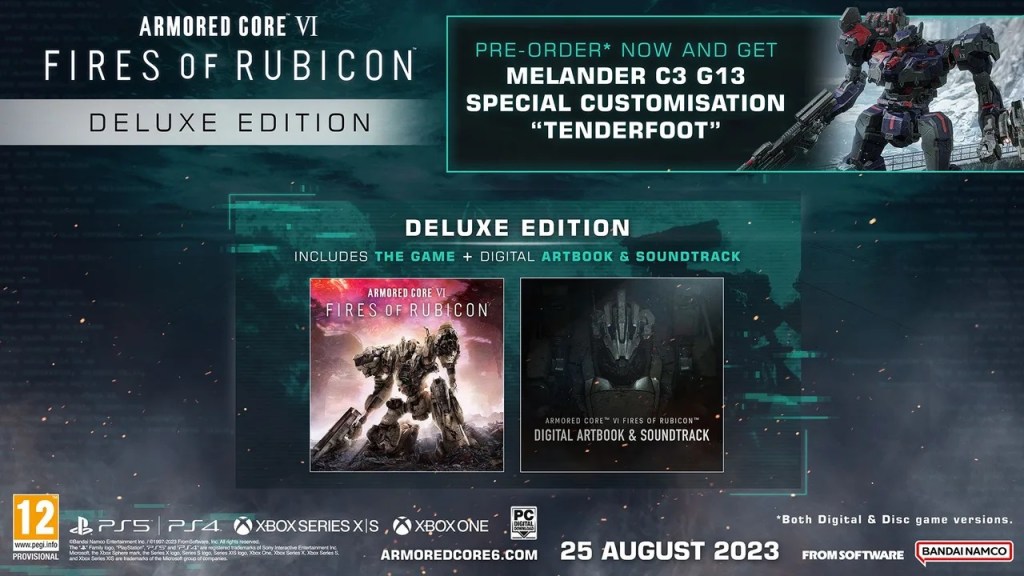 Armored Core 6 Collector's Edition, Premium Edition Available for