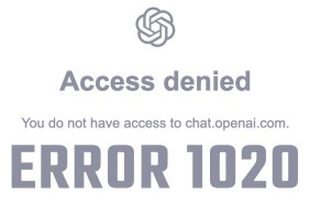 chatgpt access denied
