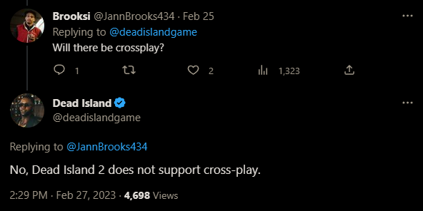 Is Dead Island 2 Cross-Play? 