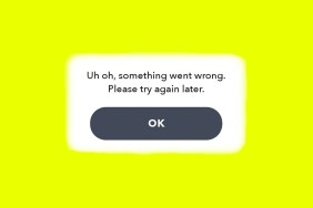 Snapchat Something Went Wrong Error