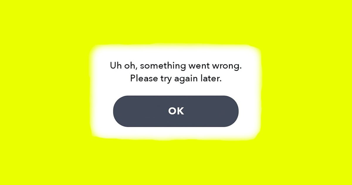 snapchat can t add friend something went wrong