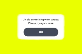 Snapchat Something Went Wrong Error