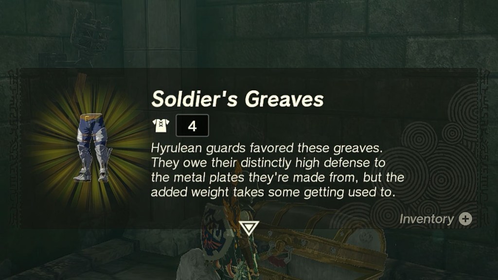 Zelda Tears of the King Soldiers Greaves