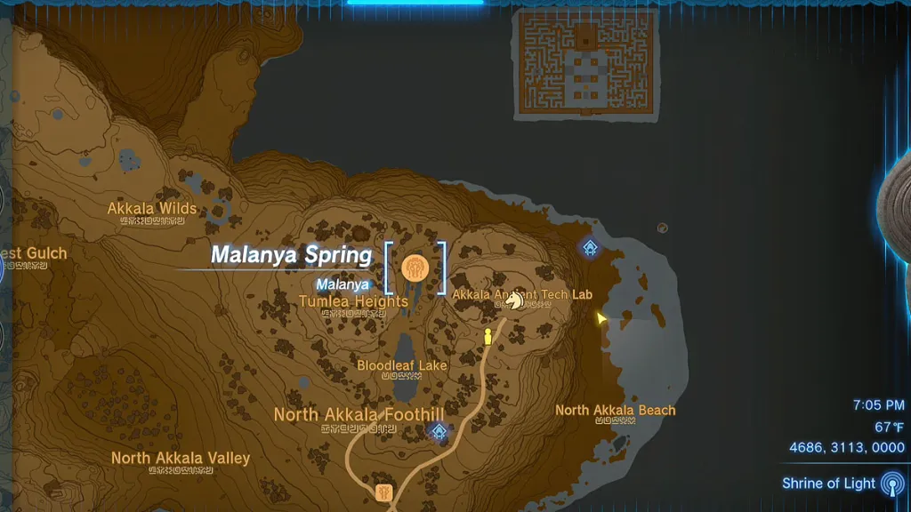 Zelda Tears of the Kingdom Horse God Malanya Location