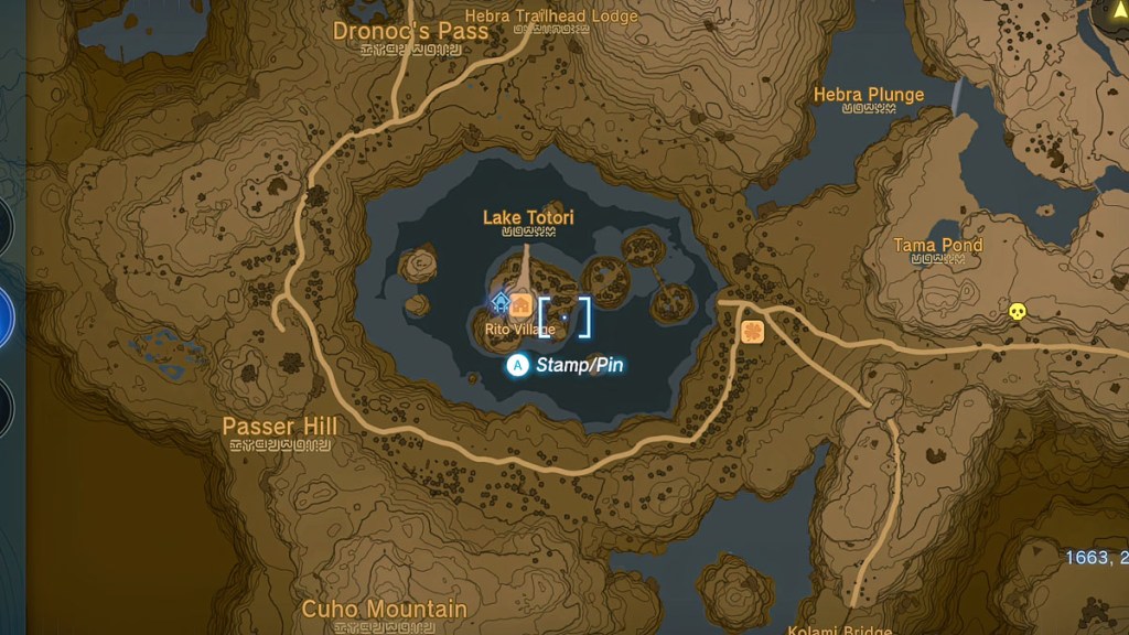 Zelda Tears of the Kingdom Rito Village Map