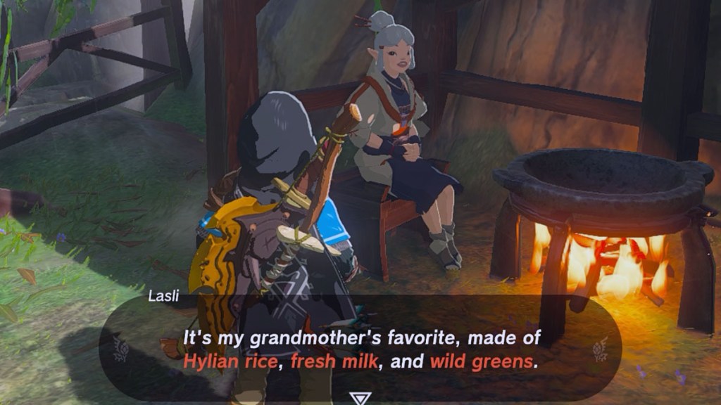 Zelda Tears of the Kingdom Wild Greens Porridge Recipe