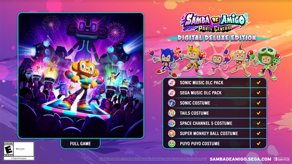 Samba de Amigo: Party Central Release Date & Crossover-Rich Deluxe Edition Revealed