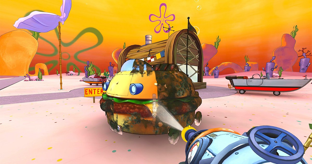 PowerWash Simulator is going to Bikini Bottom for SpongeBob DLC - Polygon