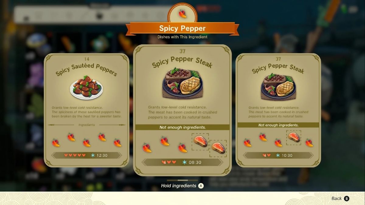 All Zelda Breath of the Wild recipes: Ingredients, effects, more