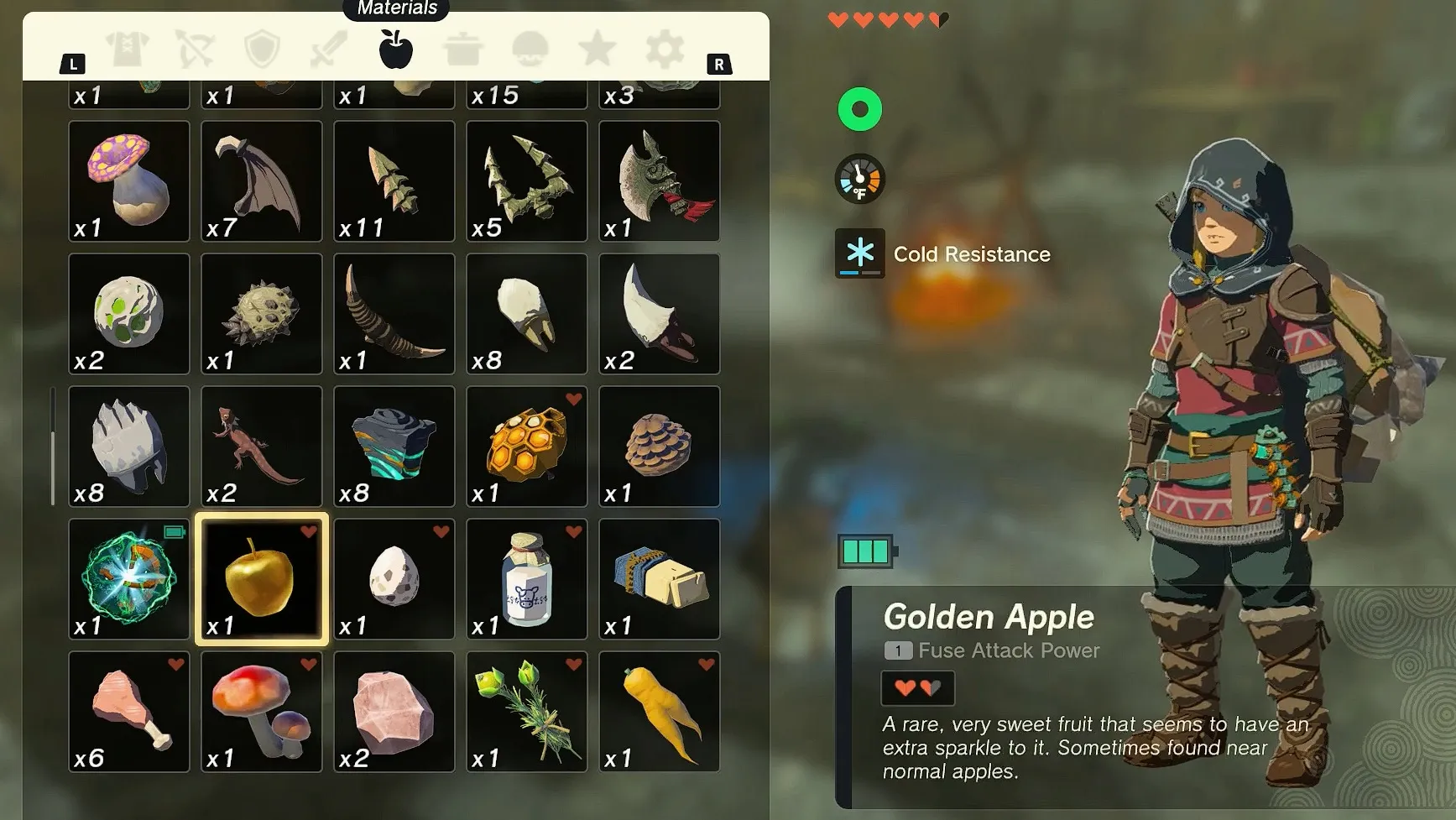 Zelda: Tears of the Kingdom Golden Apple Recipe List - GameRevolution