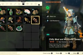 Zelda: Tears of the Kingdom Heat Resistant Recipe List