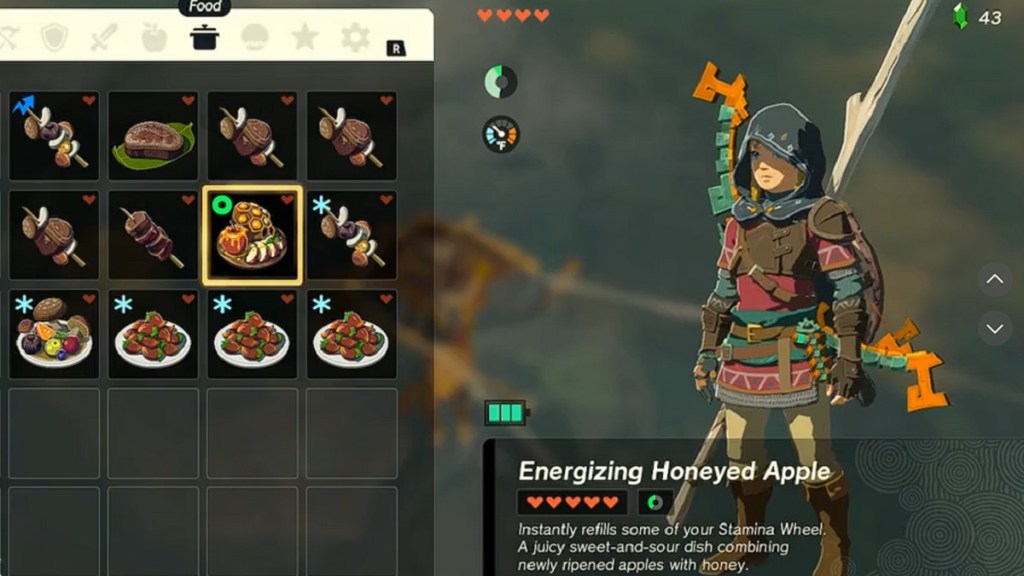 Zelda: Tears of the Kingdom Honeyed Apple Recipe