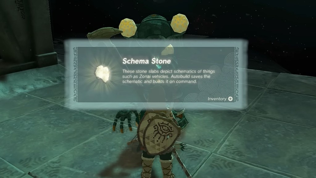 Zelda Tears of the Kingdom Vehicles Schema Stone