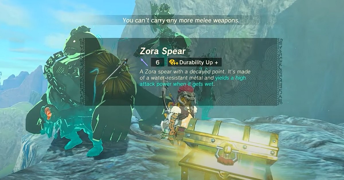 Zelda Tears of the Kingdom Zora Spear Location List How to Make the