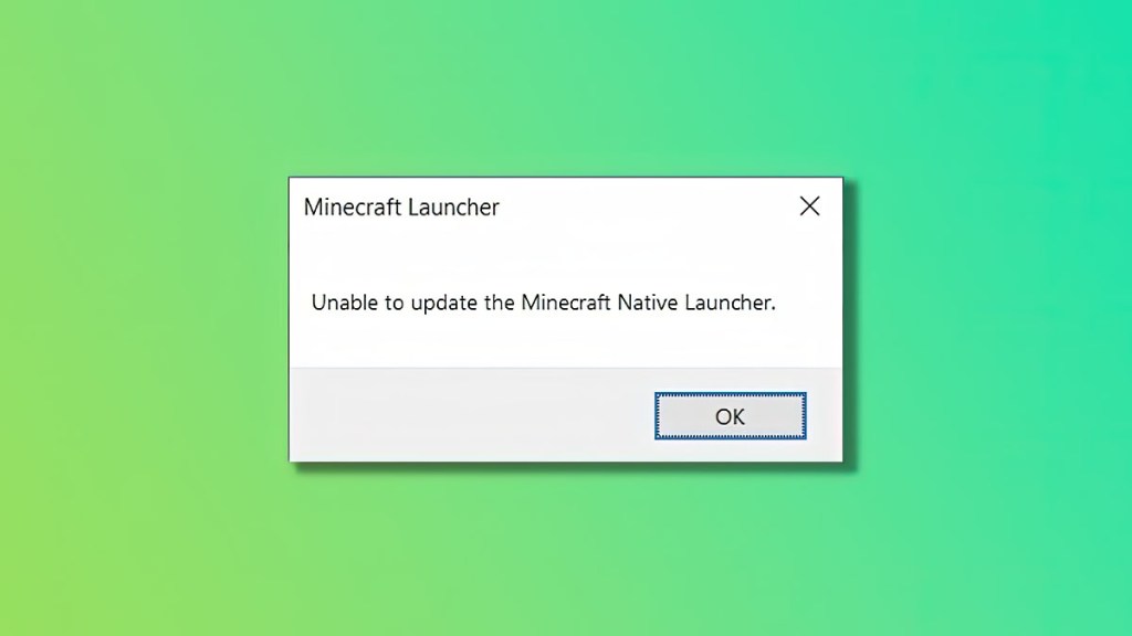 Unable to Update the Minecraft Native Launcher Error Fix