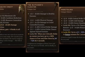 Diablo 4 Unique Items List Barbarian Rogue Druid Sorcerer Necromancer