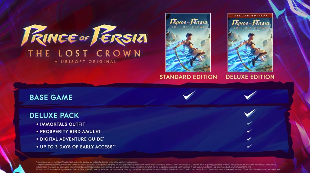  Prince of Persia The Lost Crown Deluxe - Nintendo