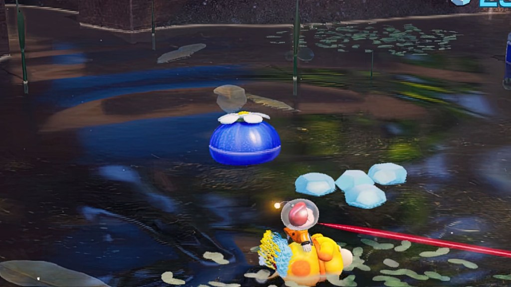 Pikmin 4 Blue Onion Stuck in Water