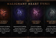 Diablo 4 Malignant Hearts List Vicious Brutal Devious Wrathful