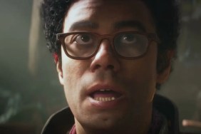 Fable: Close-up of Richard Ayoade's character.