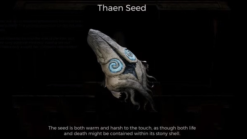Remnant 2 Thaen Seed
