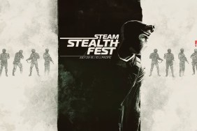 Steam Stealth Fest: Drawing of what looks like Sam Fisher hiding from enemies.