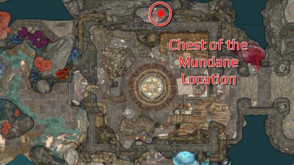 Baldurs Gate 3 Chest of the Mundane Location Map