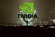 Starfield screenshot overlaid with Nvidia logo