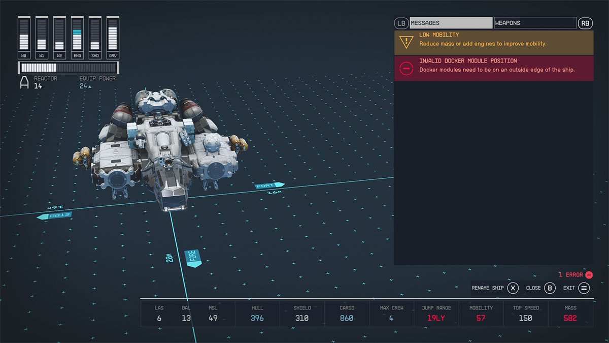 Starfield invalid docker module position error fix gamerevolution
