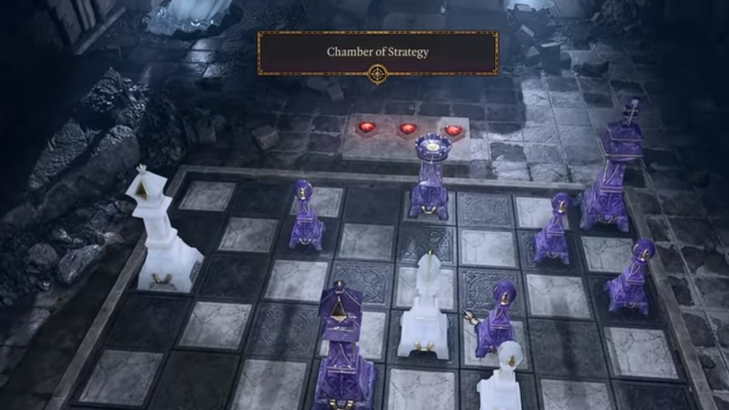 Baldur's Gate 3 BG3 Chamber of Strategy Puzzle Solution Chess Game