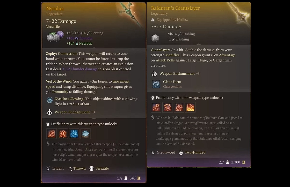 bg3 act 2 legendary items list