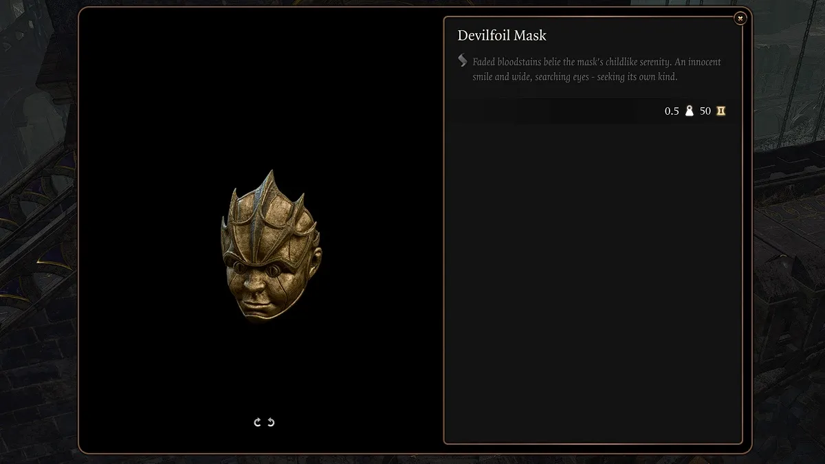 Baldur’s Gate 3 Devilfoil Mask: Should I Keep or Sell Them 