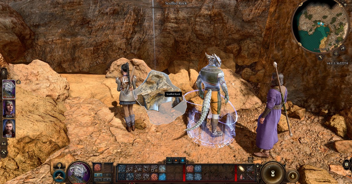Baldur's Gate 3 Scuffed Rock How to Move & Push It Away GameRevolution