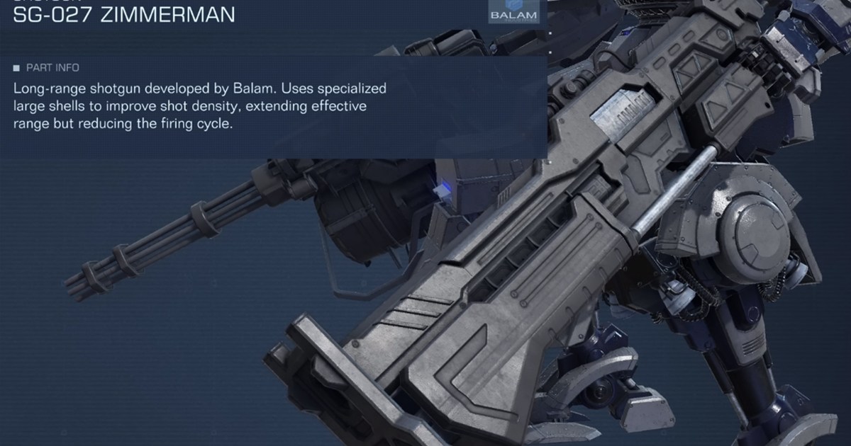 Armored Core 6 Zimmerman How to Get the Shotgun GameRevolution
