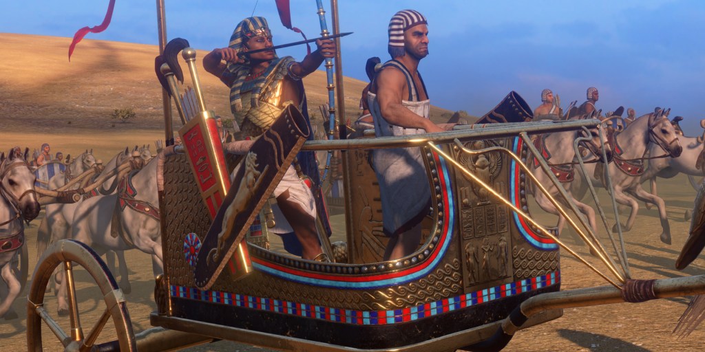 Total War: Pharaoh Ramesses on a chariot