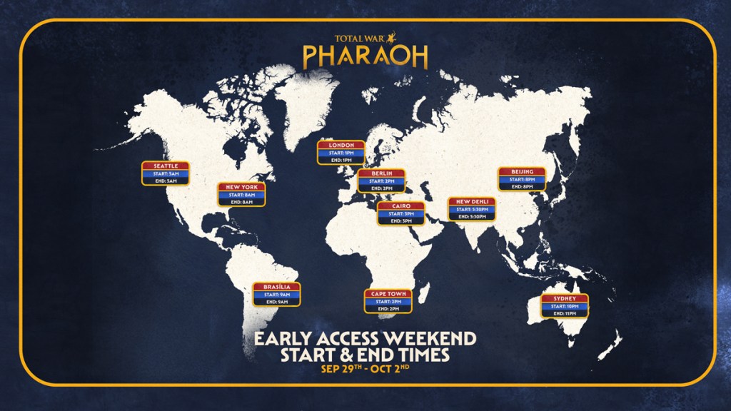 Total War: Pharaoh early access map