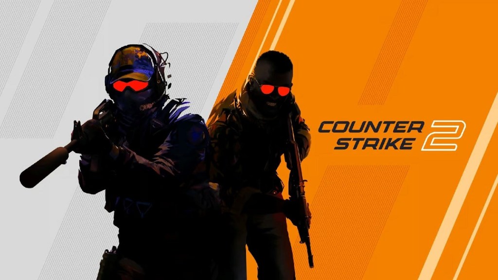 Counter-Strike 2: two soldiers on a white and orange background.