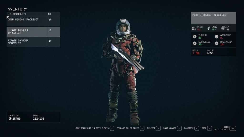 Starfield Armor Item IDs Gear List Gear Helmet Spacesuit Pack