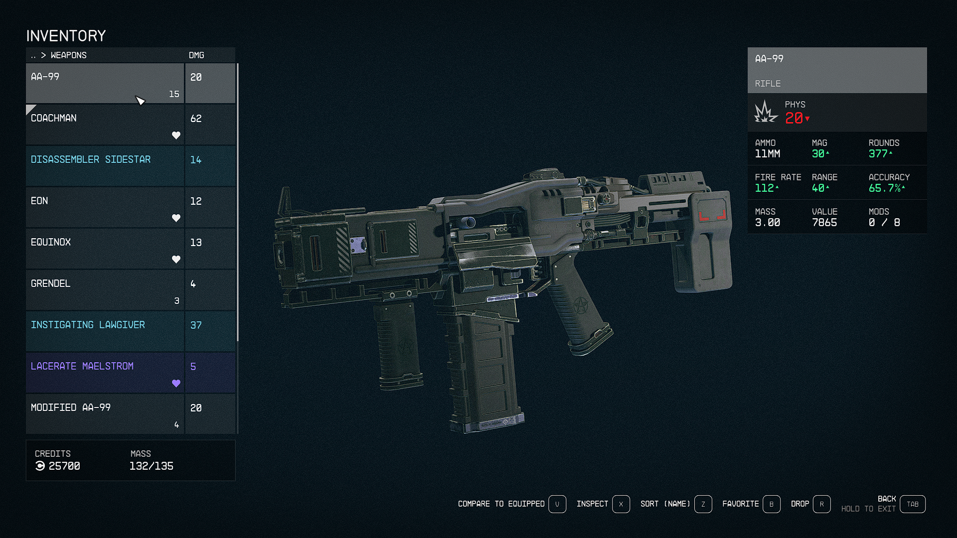 Starfield Weapon Item IDs: Console Command List for Weapons