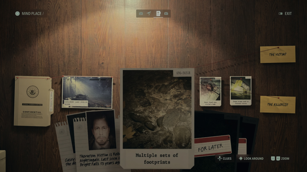 Alan Wake 2 Case Board How to Place Clues in