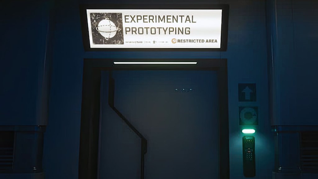 Cyberpunk 2077 Experimental Prototyping Door Code Somewhat Damaged