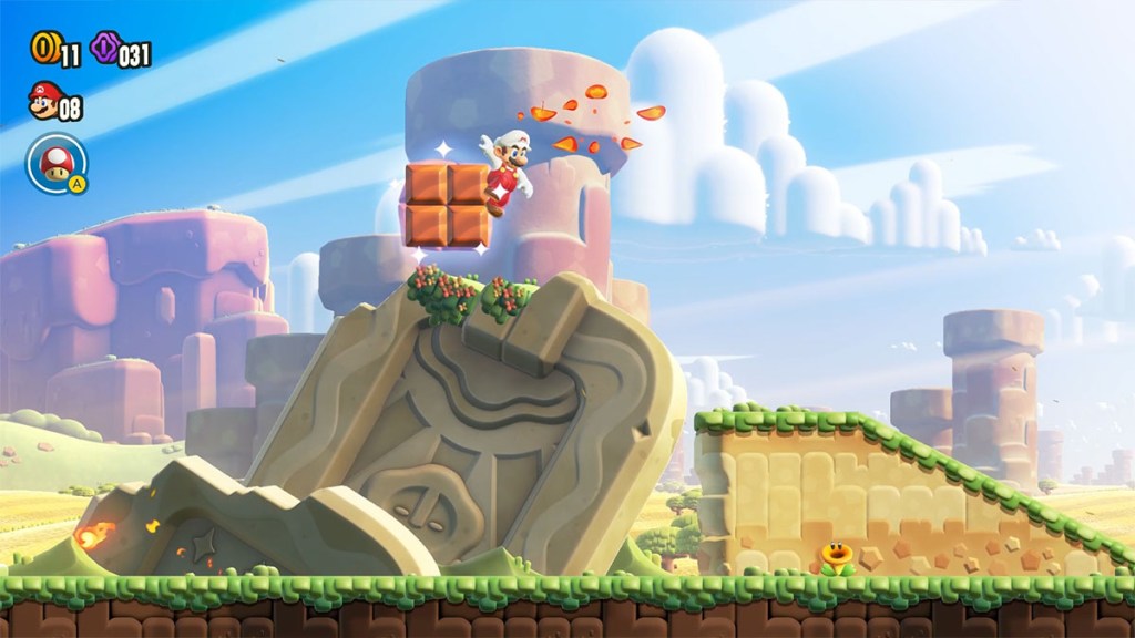 Super Mario Wonder Bulrush Coming Through Missing Wonder Seed Flower Location