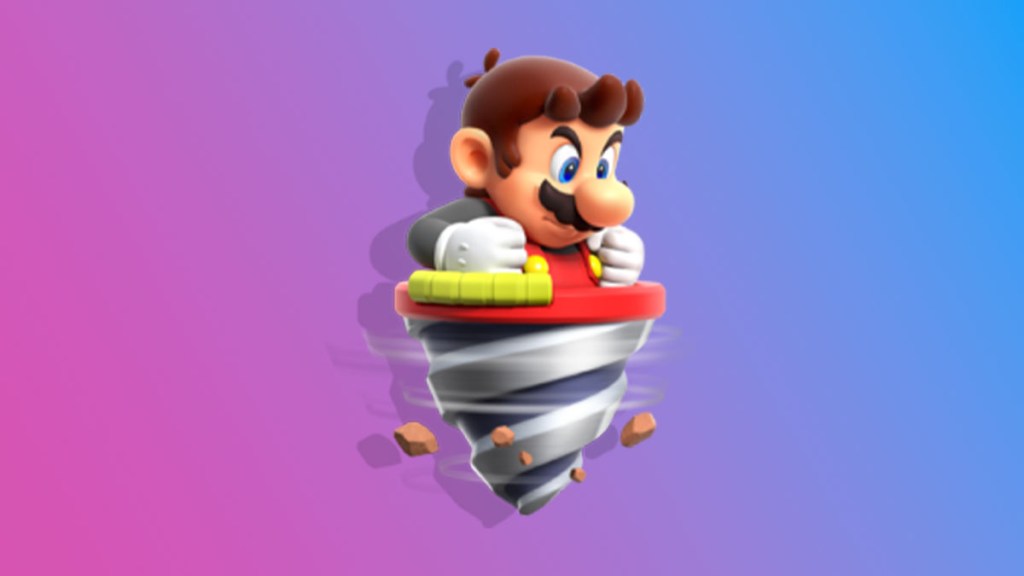 Super Mario Wonder Drill Mario